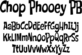 Шрифт Chop Phooey PB